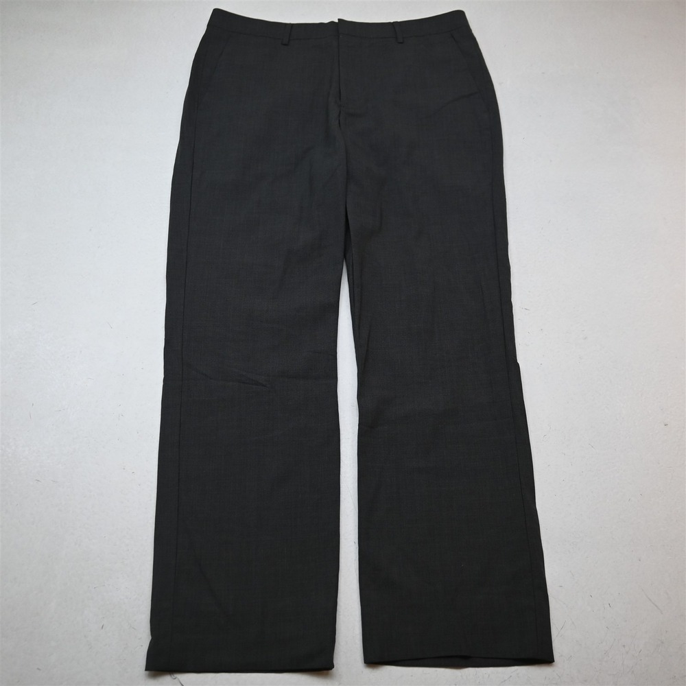 Bonobos 33x30 Gray Stretch Marzotto Wool Straight Dress Mens Pants